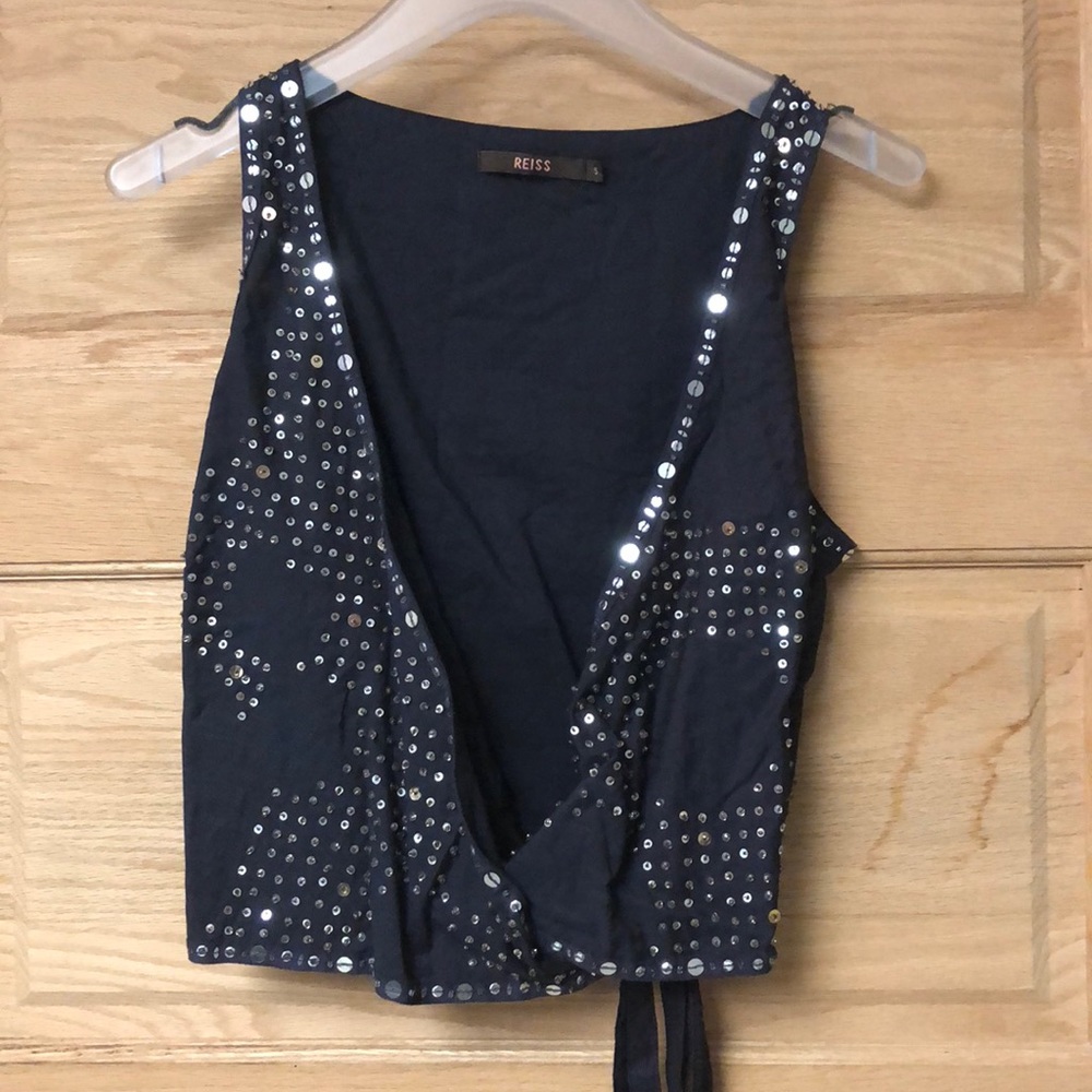 Reid’s Sequined Wrap Top